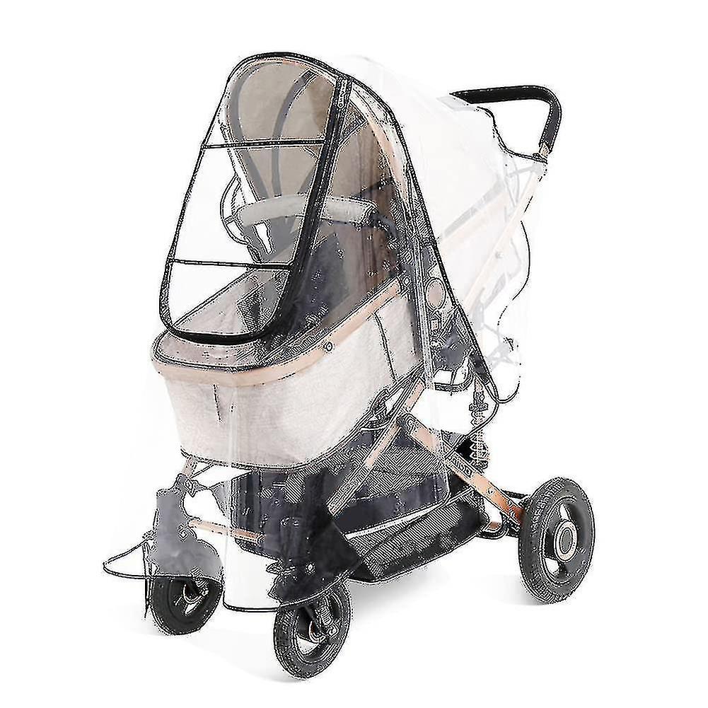 Universal Rain Cover For Pushchair Stroller Transparent Pram Rain Cover Windproof And