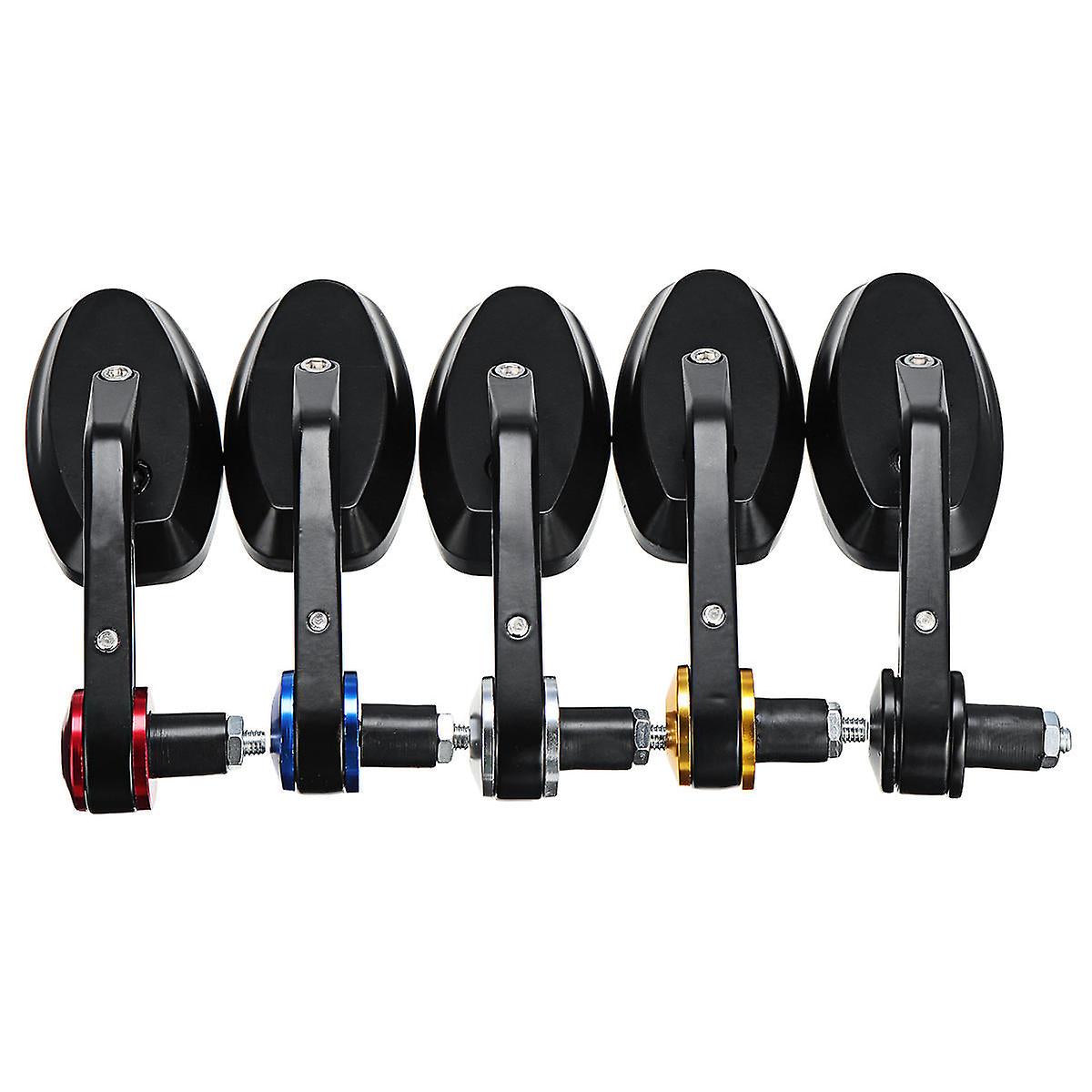 Universal Handlebar Rearview Side Mirrors For Motorcycle And Scooter - Pair, Left & Right