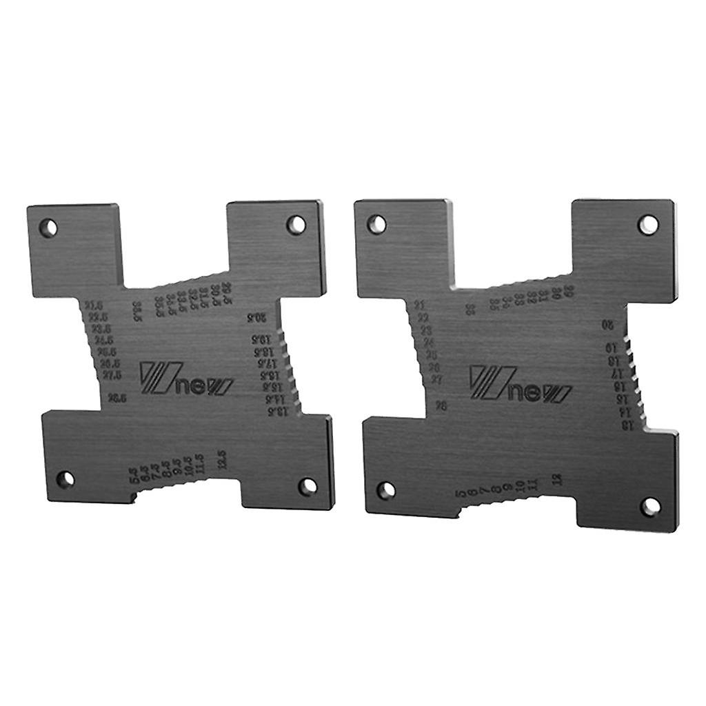 2pcs 5-36mm/5.5-36.5mm Height Gauge for Carving Machine Circular Saw Black