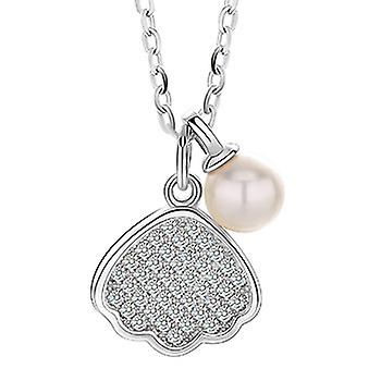 S925 Silver Pearl Pendant Necklace