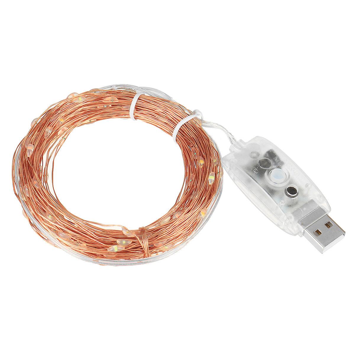 Usb Led String Light - 5m/10m/20m, 8 Modes, Waterproof, Fairy Lamp For Party, Garden, Christmas Tree Decoration