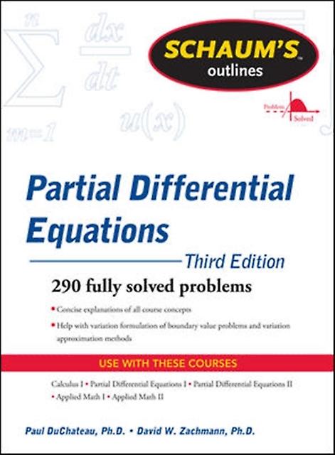 Schaums Outline Of Partial Differential Equations by D. Zachmann Paperback Book