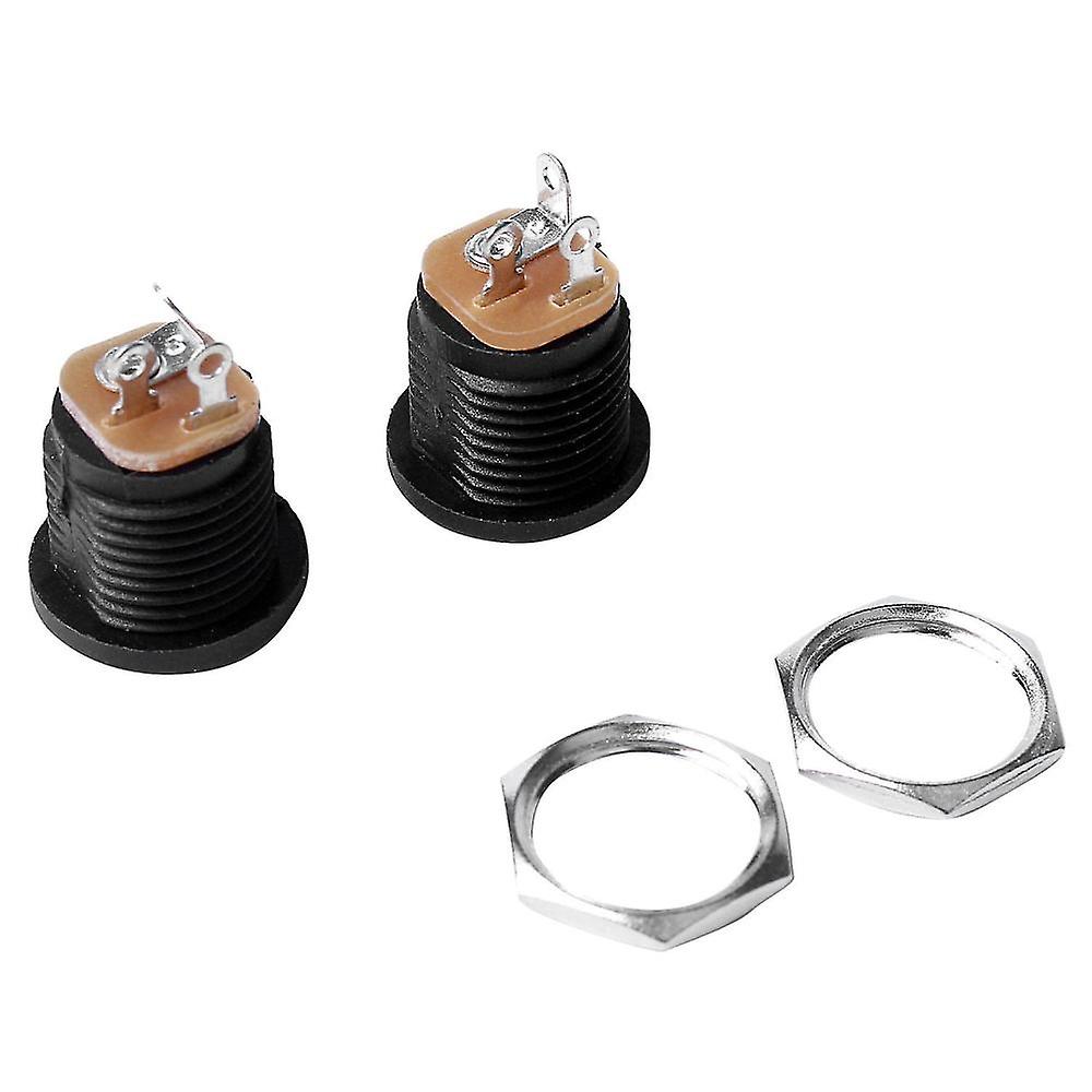 10 Pcs Panel Mount 2.1x5.5mm Power Jack Dc Socket