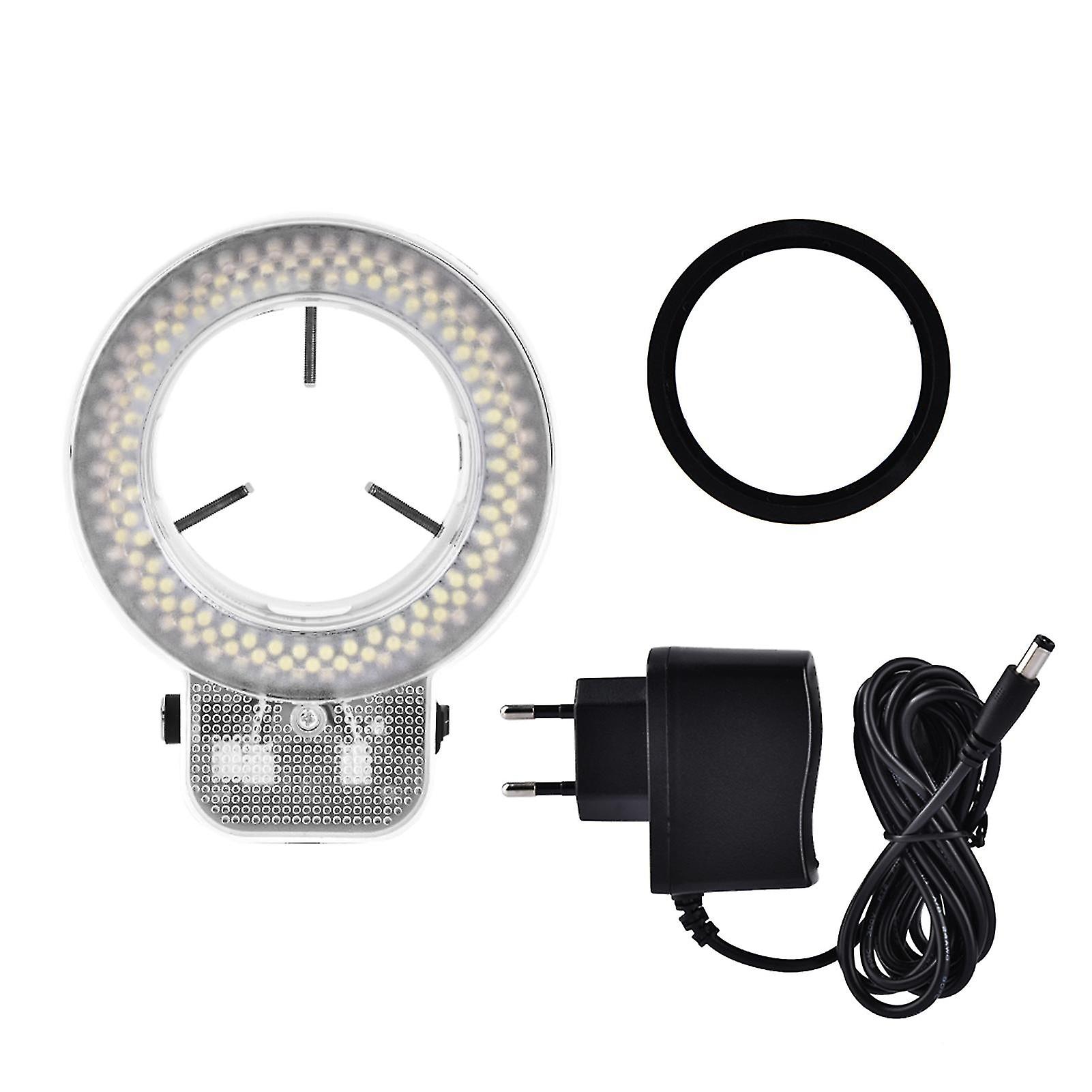 Microscope Camera 144 Led Beads Light Source Brightness Adjustable Ring Lamp Eu Plug 220v