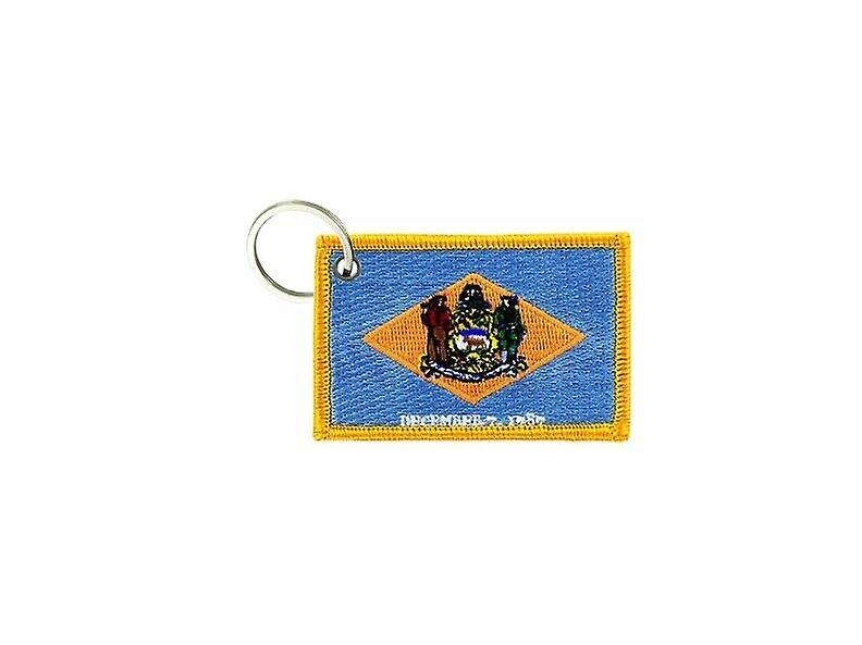 Cle Cles Key Brode Patch Ecusson Badge Delaware USA Amercain Flag