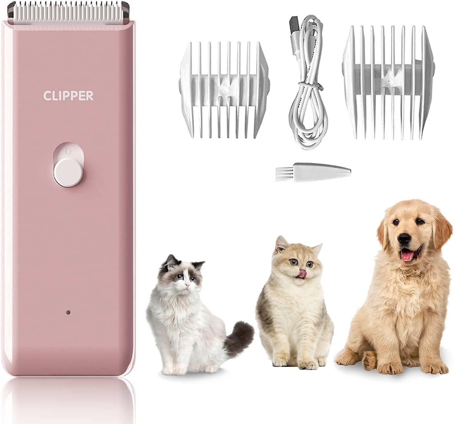 Pet Grooming Clipper Set, Pink