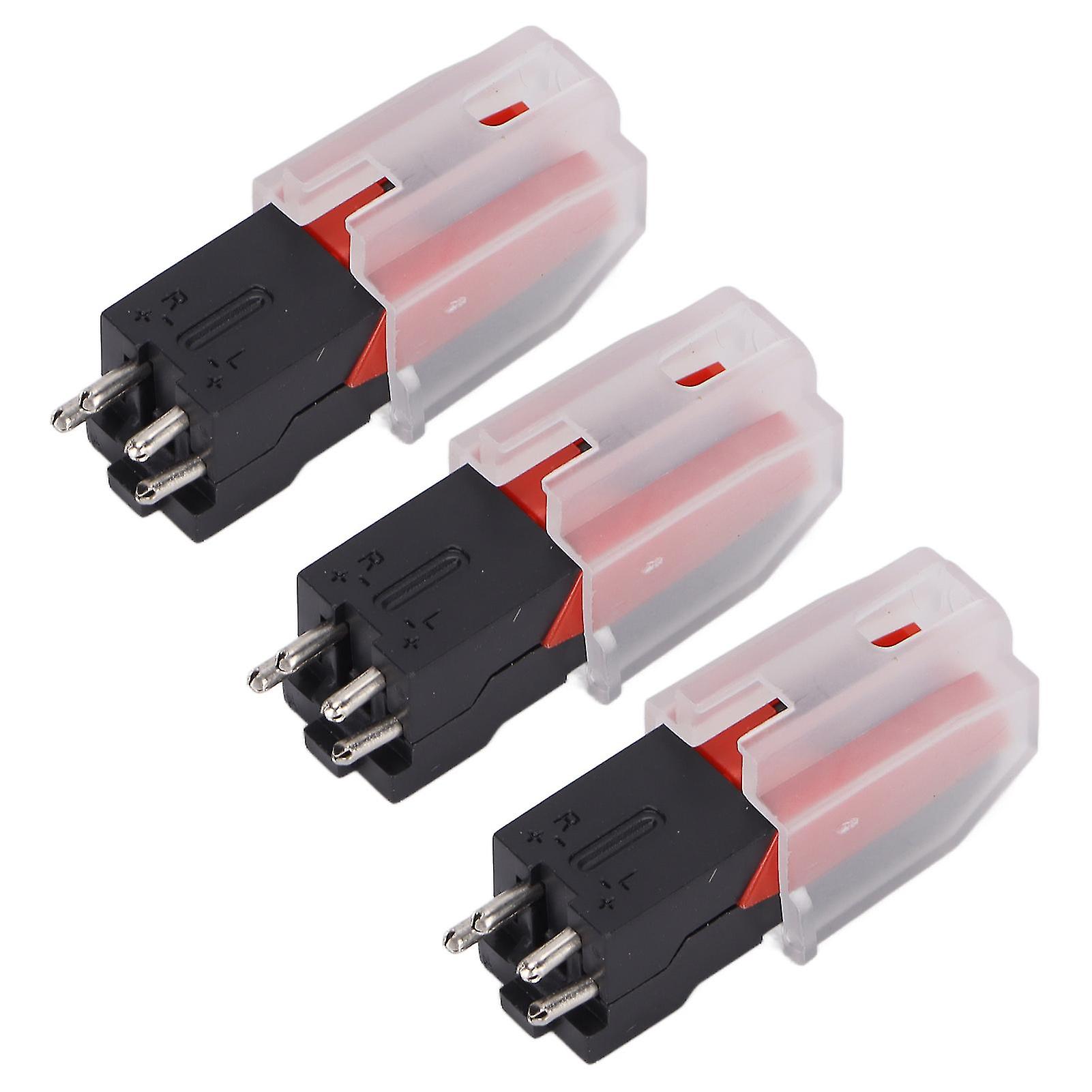 3 Pcs Vinyl Phonograph Stylus Needles for Turntable LP - Easy Install & Durable Replacement