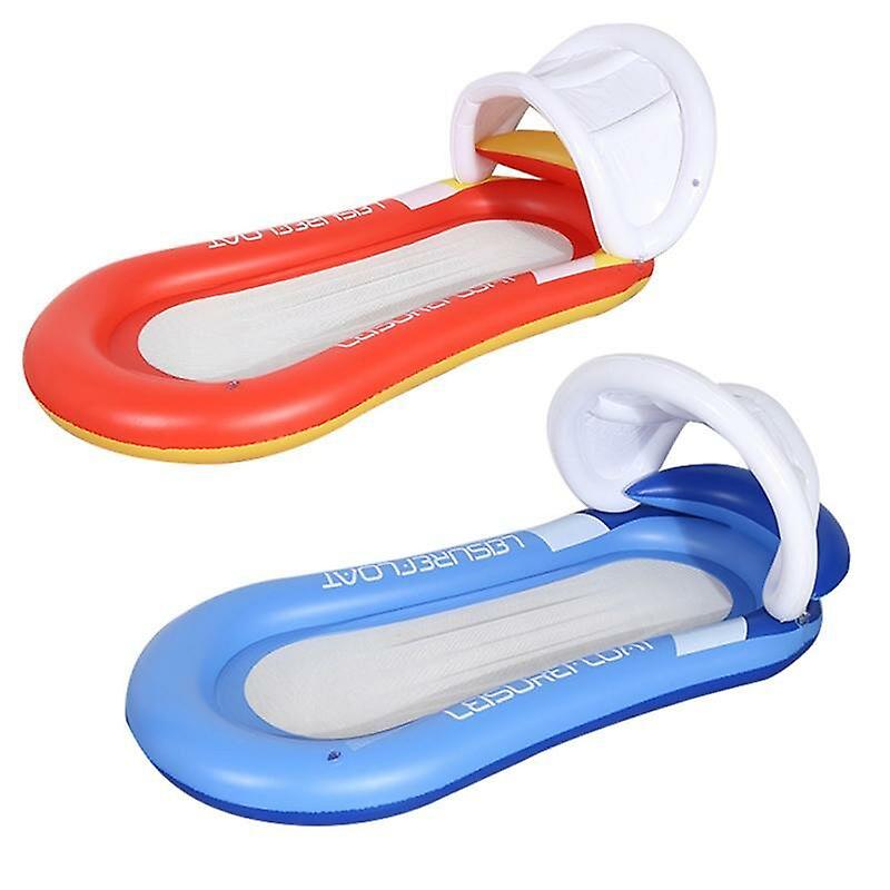 Inflatable Floating Water Hammock Swimming Pool Bed Air Mattress Row Chair Folding Water Sleeping Cushion