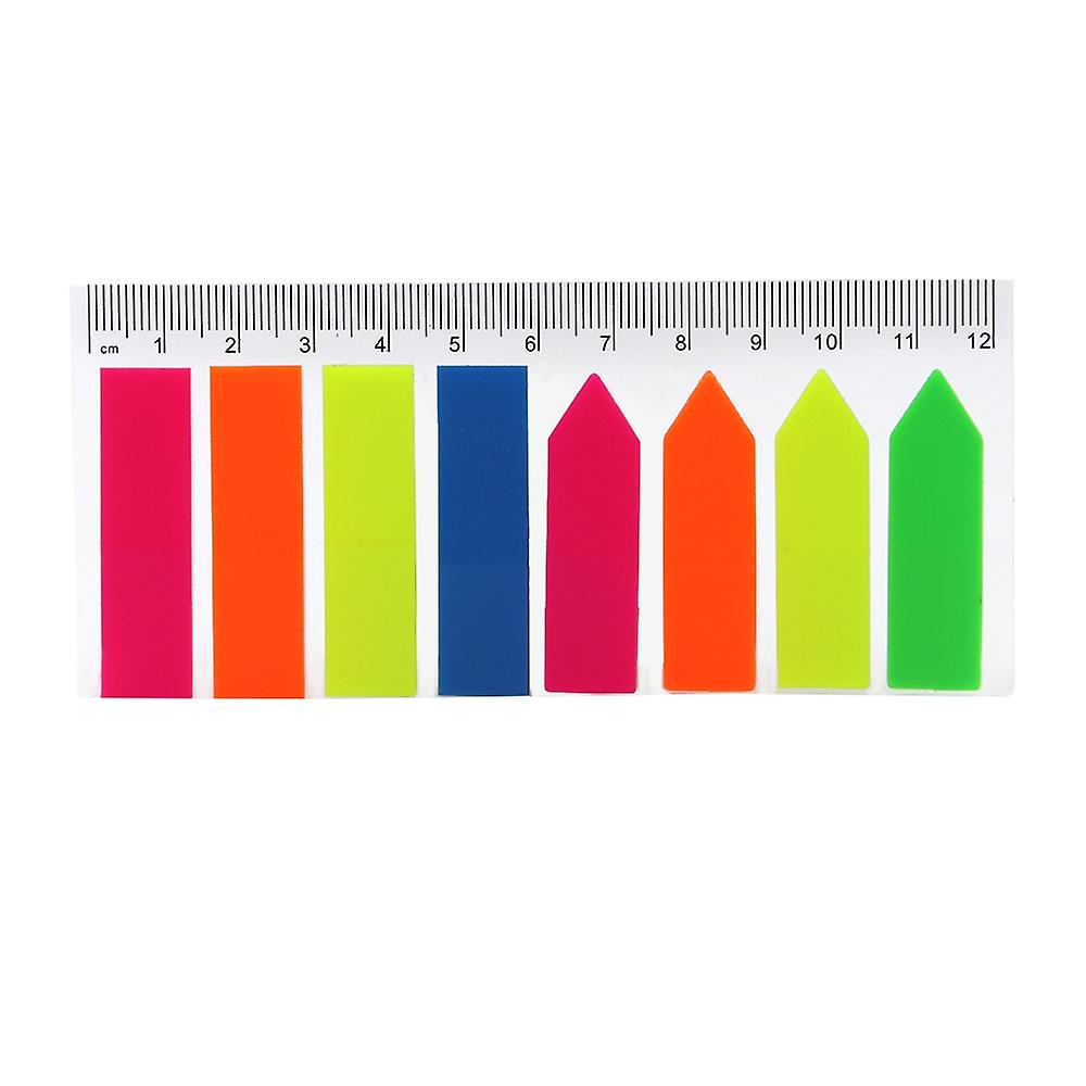 Creative Arrow Shaped Page Marker Colorful Index Tabs Fluorescent Sticky Notes Writable Labels 20 Sh