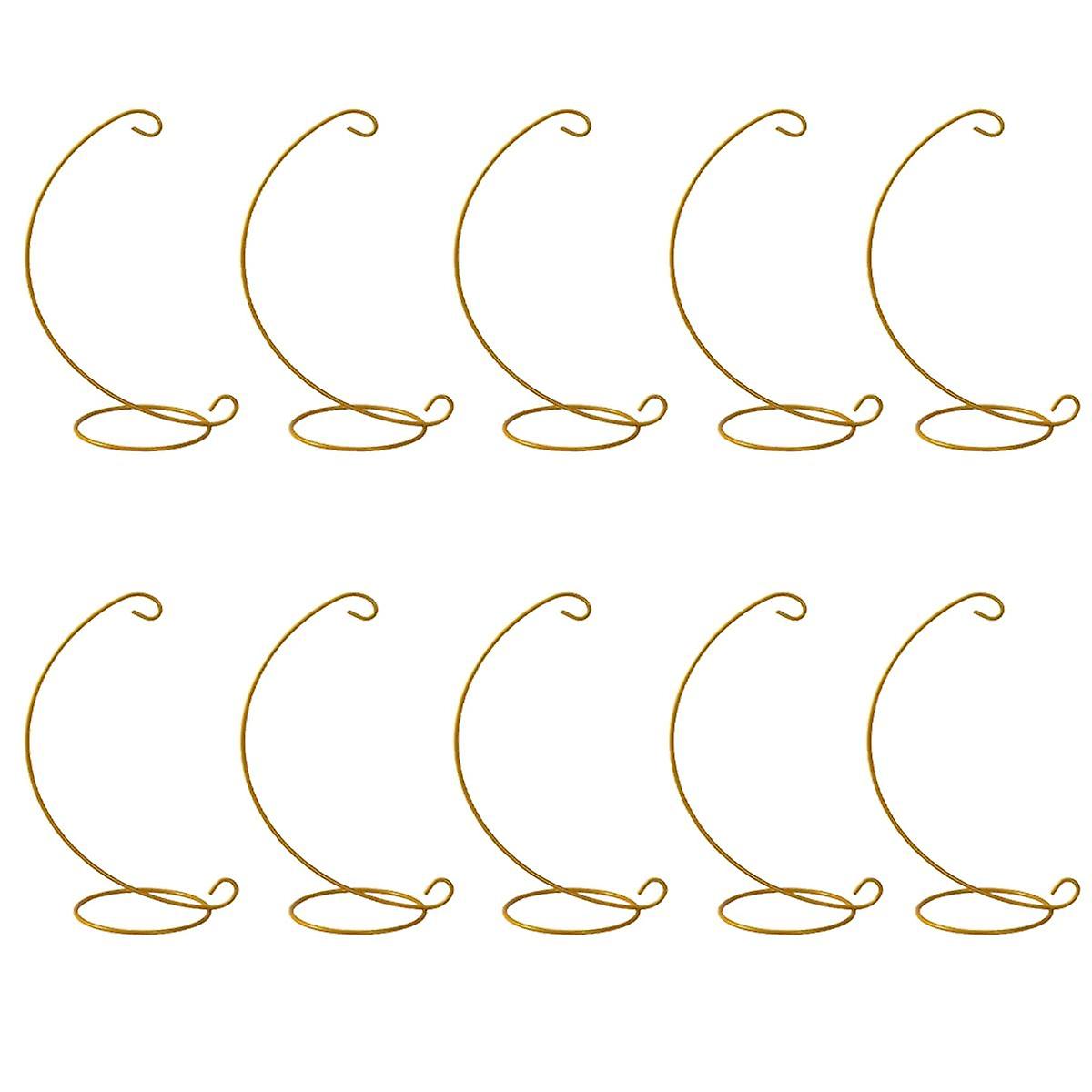 10Pcs Retro Iron Holders Ornament Hanging Display Stand Plant Mini Landscape Supporter L Shape Hold