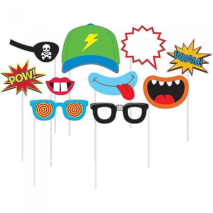 Creative Party Birthday Photobooth Props (Pack of 10)