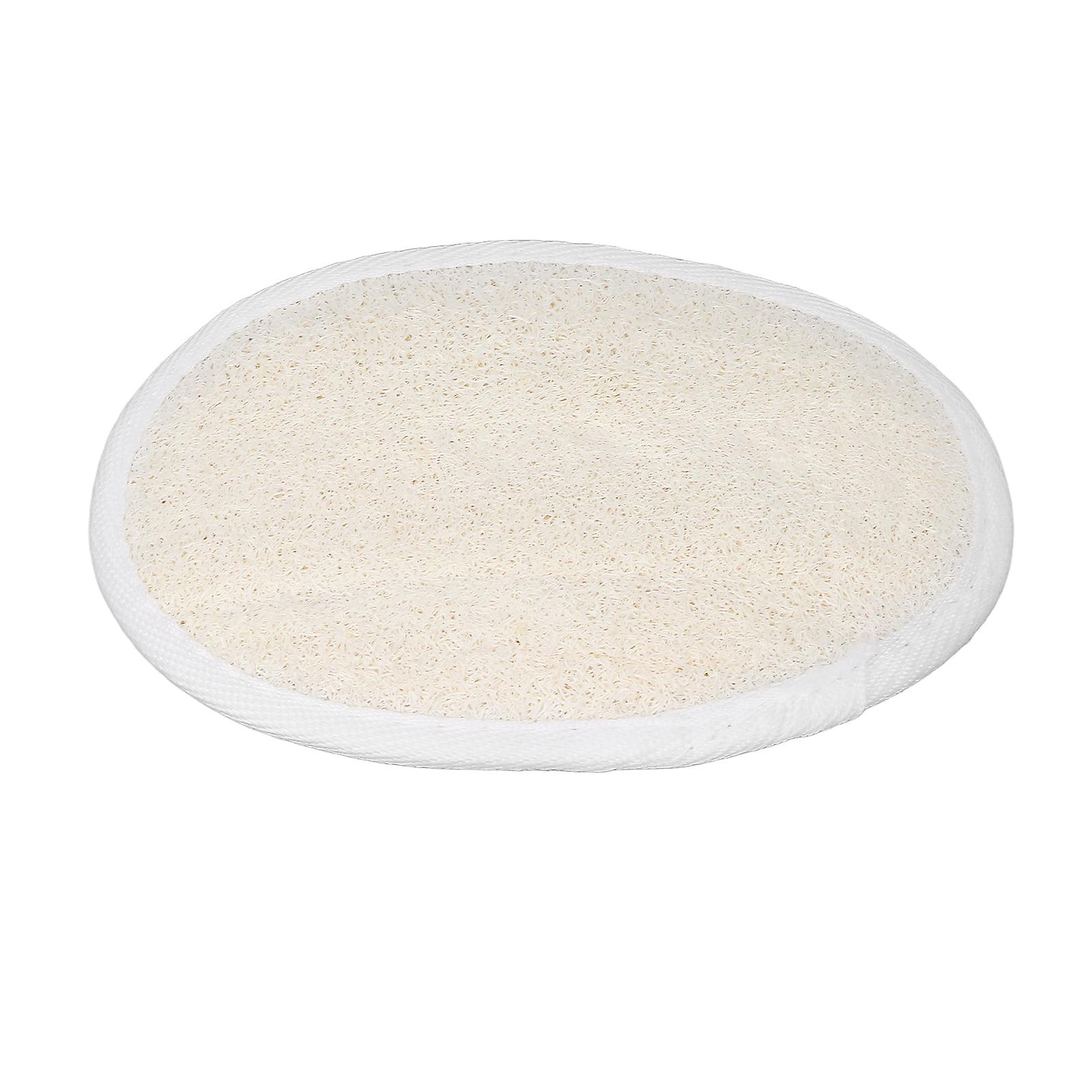Loofah Pad Exfoliating Cleaning Soft Bathing Sponge Scrubber with Elastic Band for Facial Body