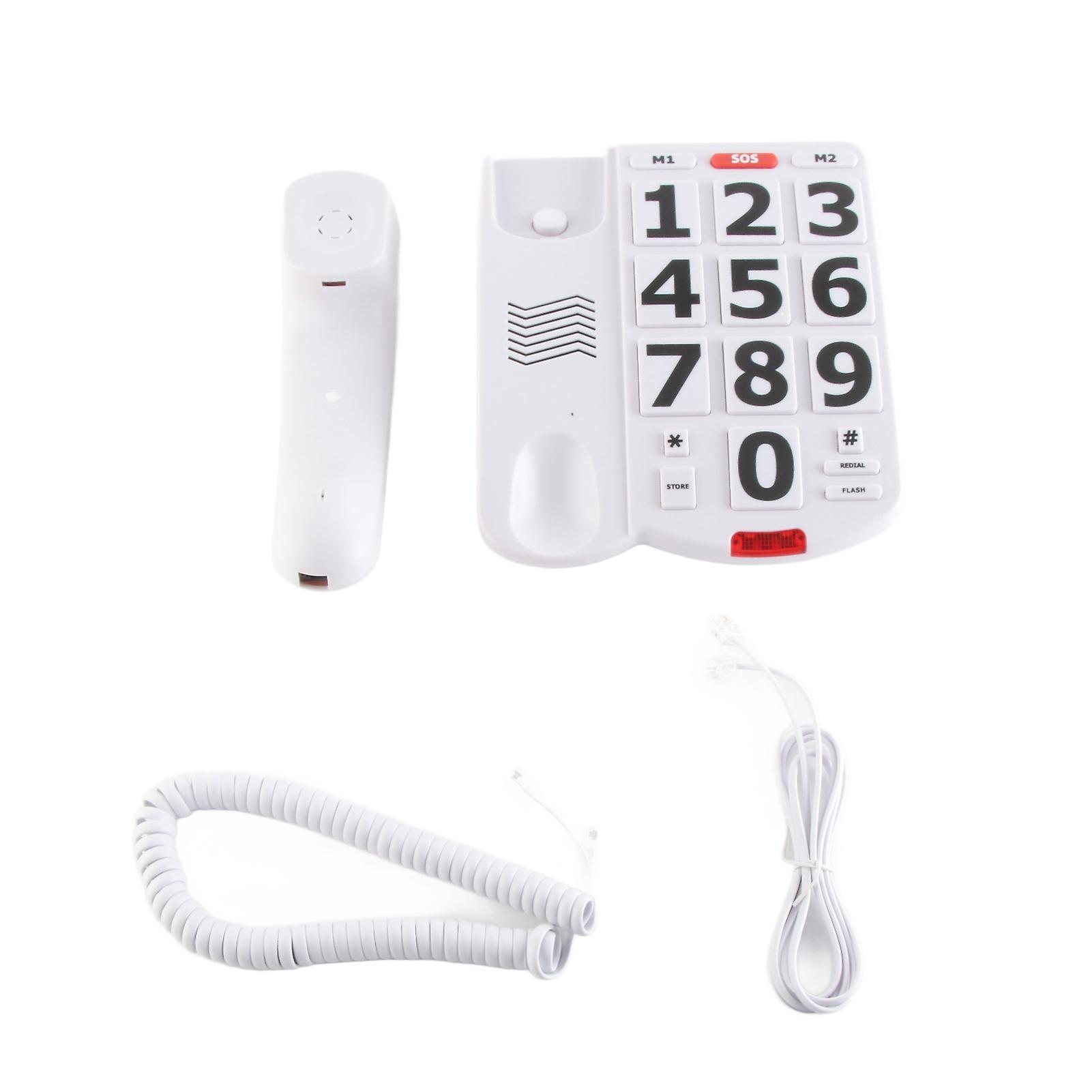 Landline Phone for Seniors with Big Buttons Corded Phone for Hearing Impaired Seniors