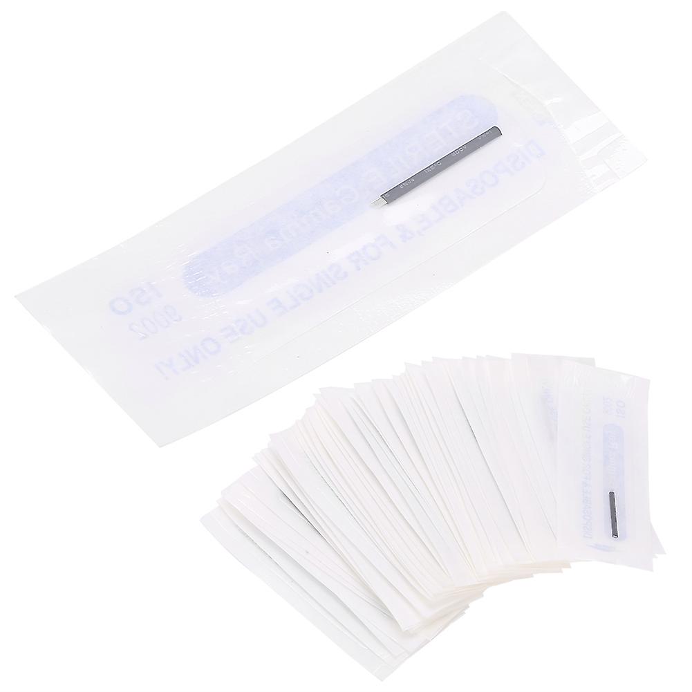 50pcs 0.18mm Microblading Needles 14 Pin Eyebrow Tattoo Blade