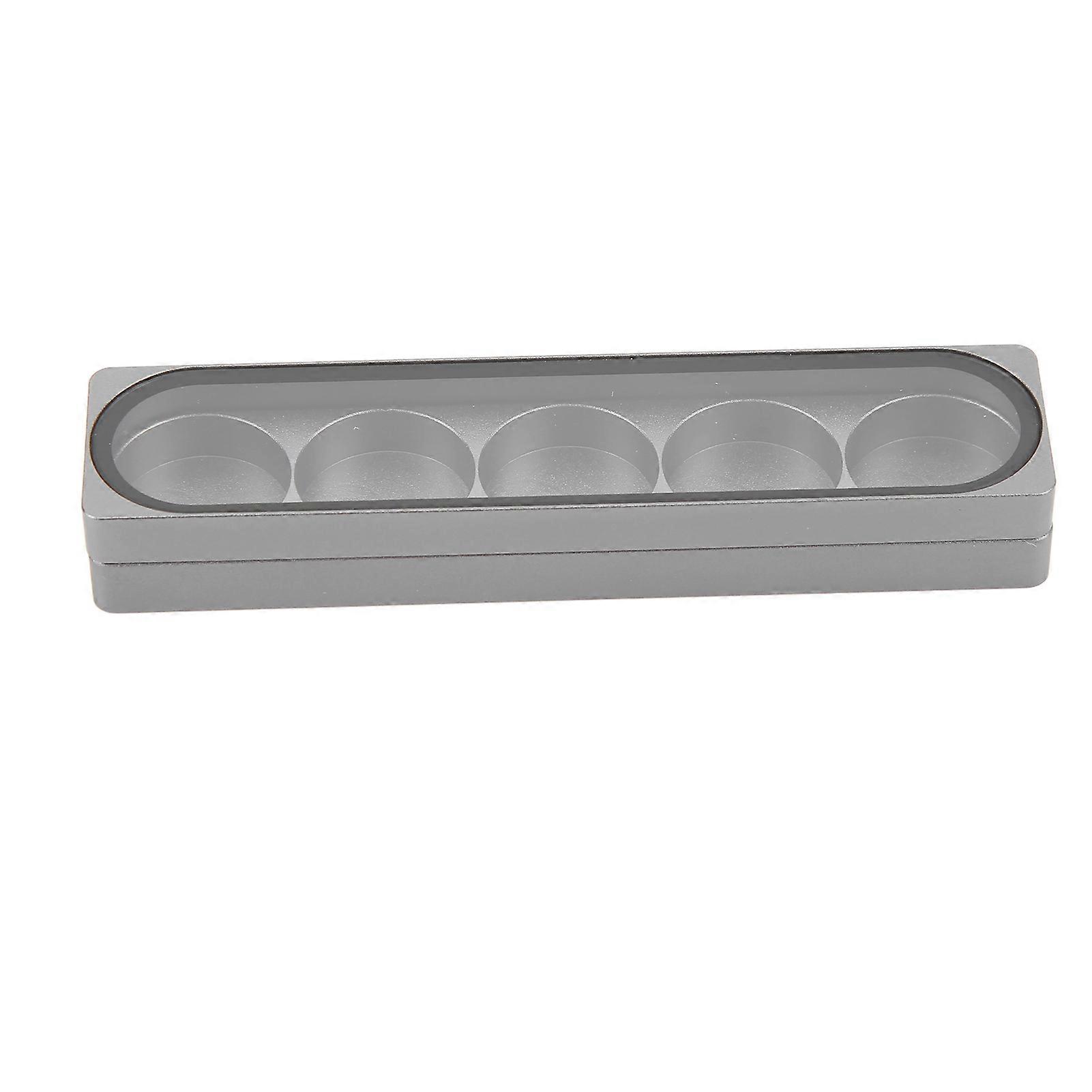 Cue Tip Storage Box Aluminium Alloy Magnetic Suction Cue Tip Container for Billiards Players
