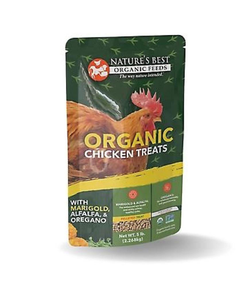 Nature's Best Organic BM0353P Adult Chicken Treats Pellets, 5 lbs.