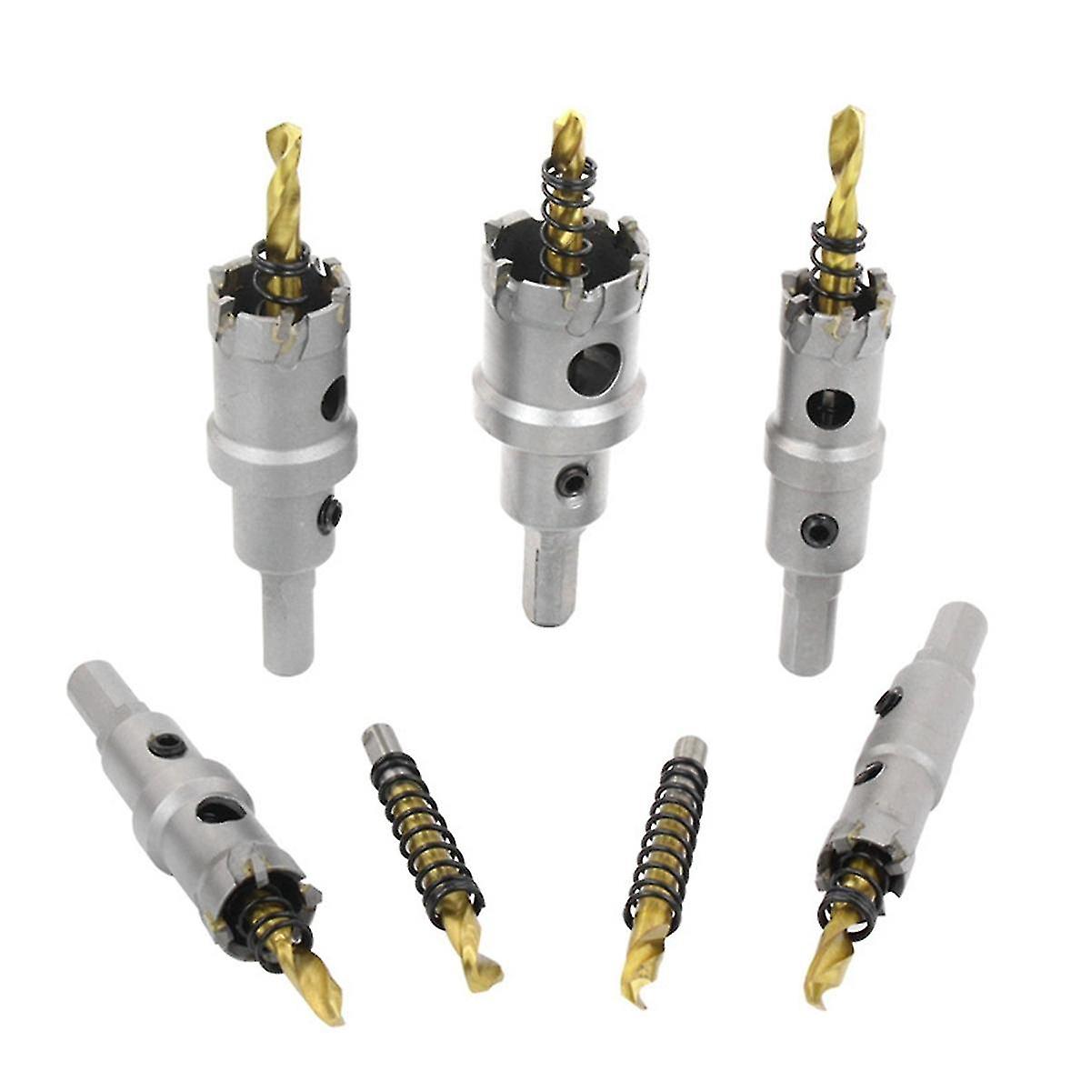 7 pz 3 bordi in acciaio inossidabile in lega di titanio placcato apri foro piastra in acciaio spesso piastra in ferro foro punzone in metallo