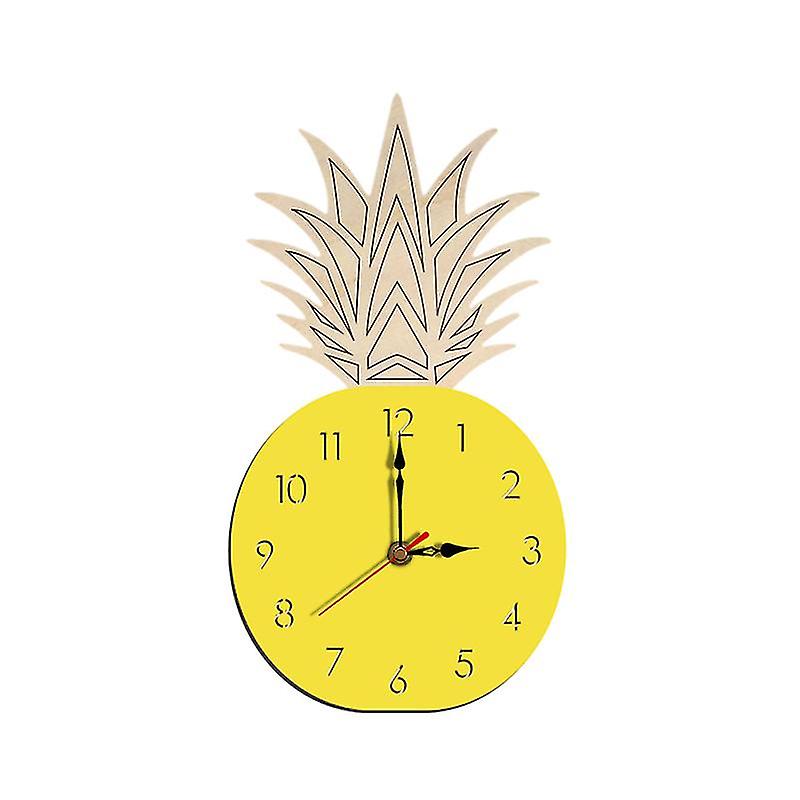 1pcs Quiet Pineapple Shape Wall Clock