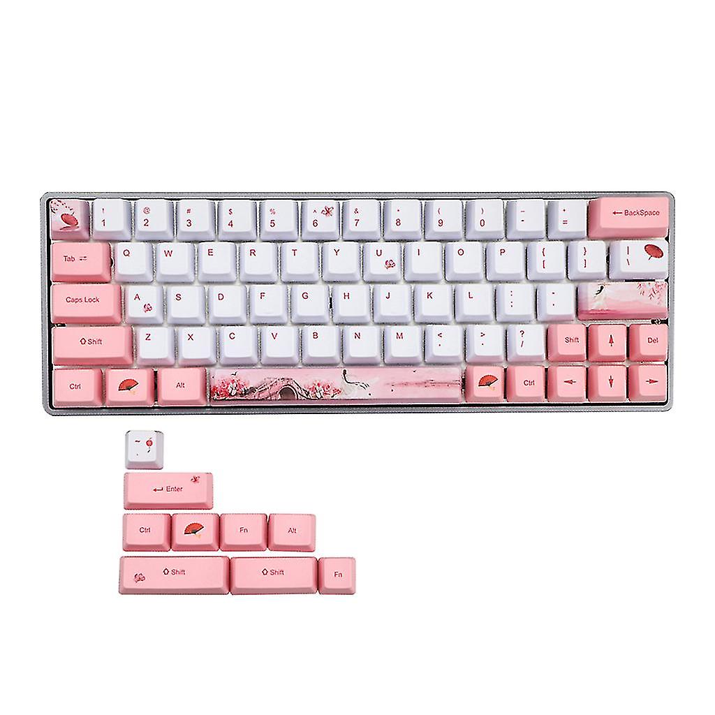 73pcs Cute Girl Keycap Pbt Oem Profile Standard Sublimation Process Keycap