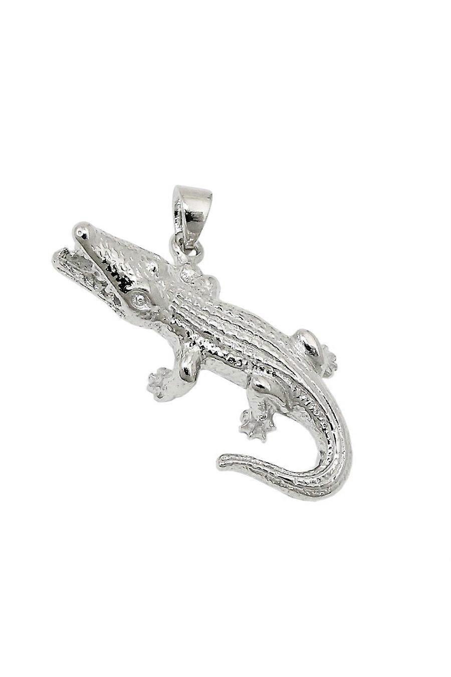 Pendant Crocodile Polished Silver 925 - Gl93567