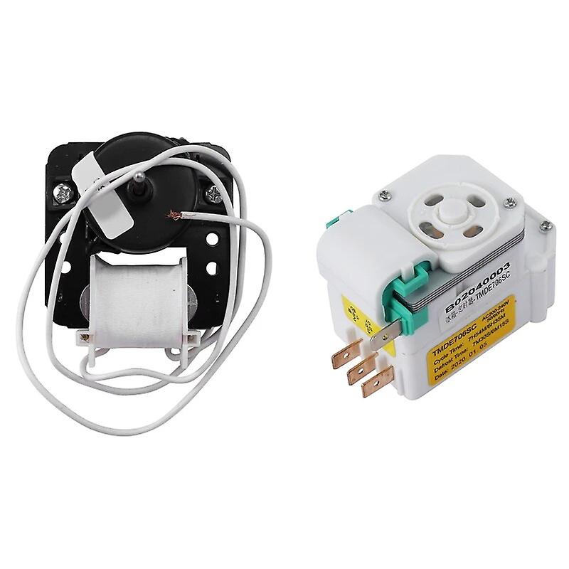AD-1 Pcs Timer di Scongelamento Meccanico per Frigorifero & 1 Pz Frigorifero Congelatore Ventola di Raffreddamento Motore ~ 5829