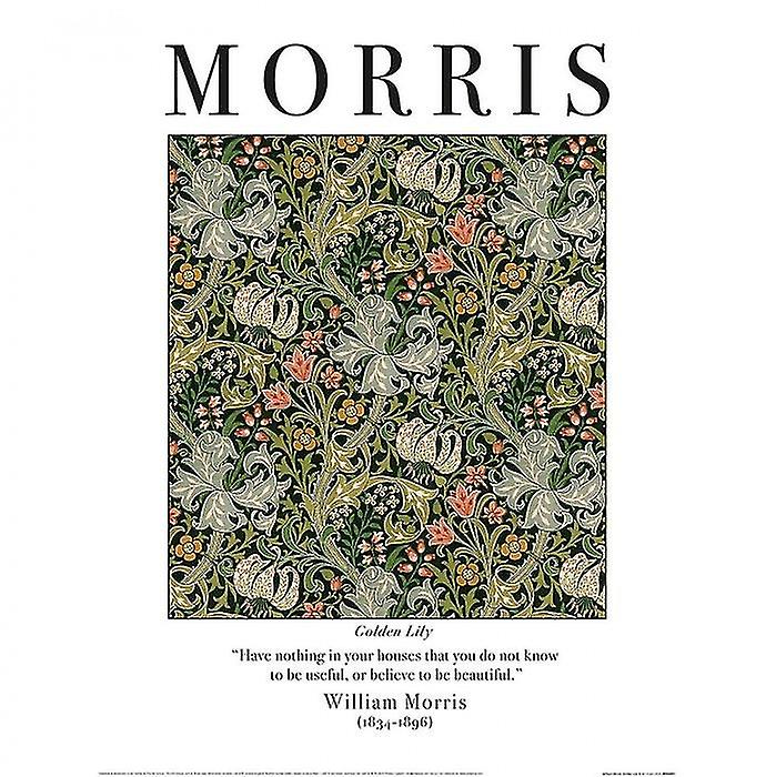 William Morris kultainen liljaprintti