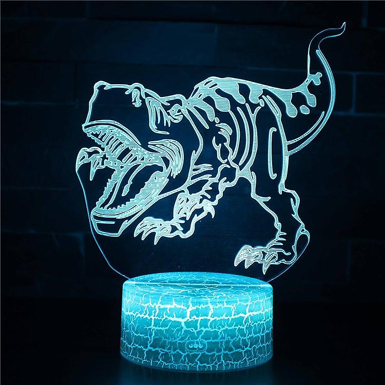 Child gift 3D Touch Light Night 7 colors remote control Dinosaur #30