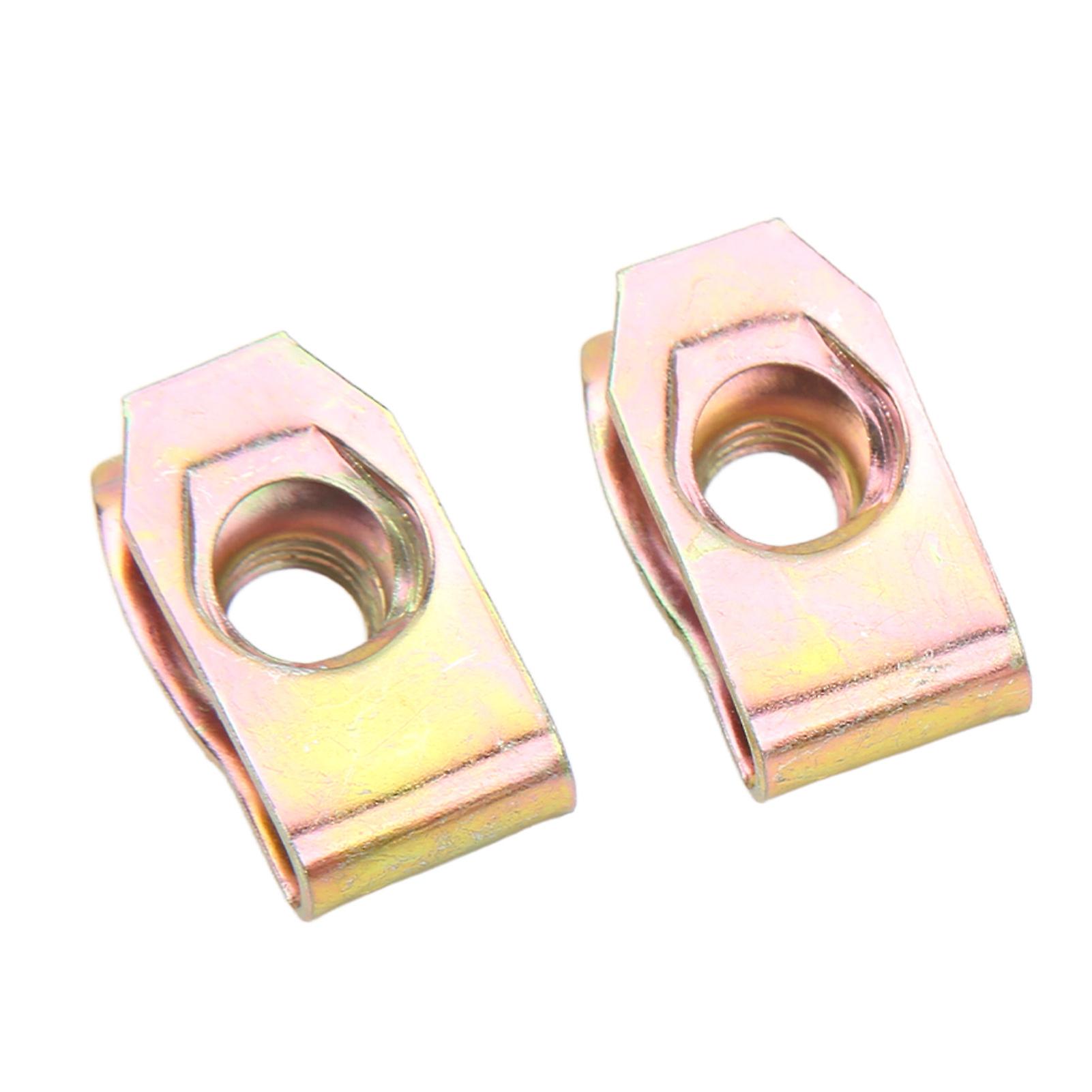 60Pcs U Nut Clip Kit Strong Rust Resistance High Elasticity M4 M5 M6 M8 U Nuts Set for Car Motorcycle