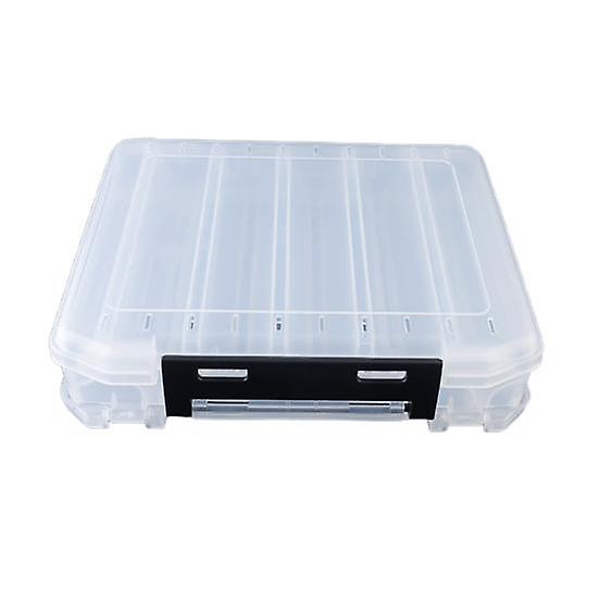 10/14/16 Grids Tackle Box Angelköderbehälter mit Griff Transparentes Design Multi-Compartment Kompakte Größe Tragbarer Angelköder-Aufbewahrungskoffer