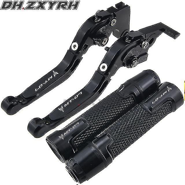 Para Yamaha Mt-07 Mt 07 Mt07 Fz07 Fz 07 Fz-07 2014-2020 Motocicleta plegable Freno extensible Manetas Mango Puños