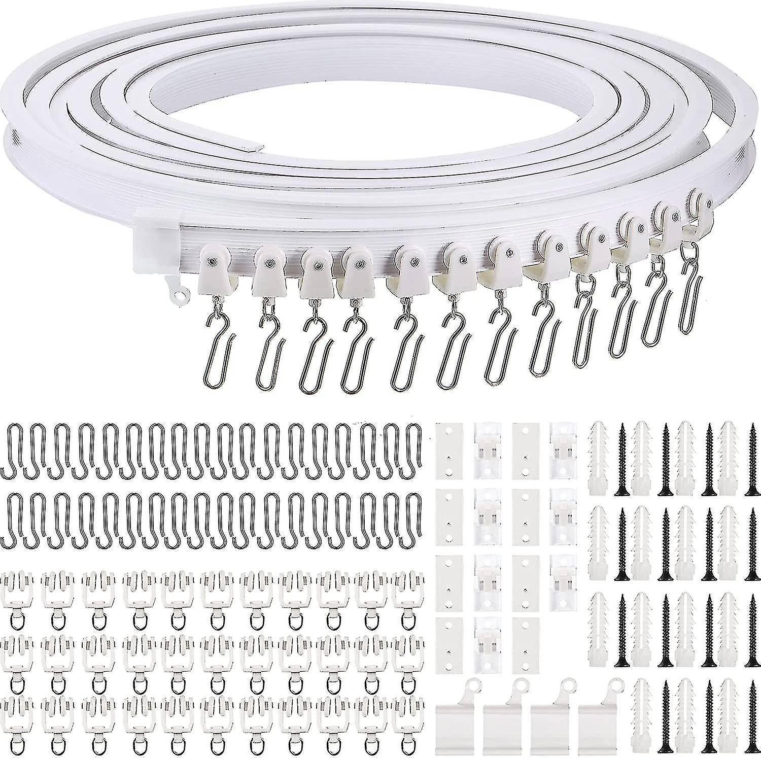 5 Meters Bendable Ceiling Curved Curtain Track Flexible Ceiling Curtain