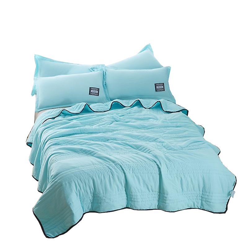 Cooling Pure Color Summer Quilt Plain Compressible Blankets