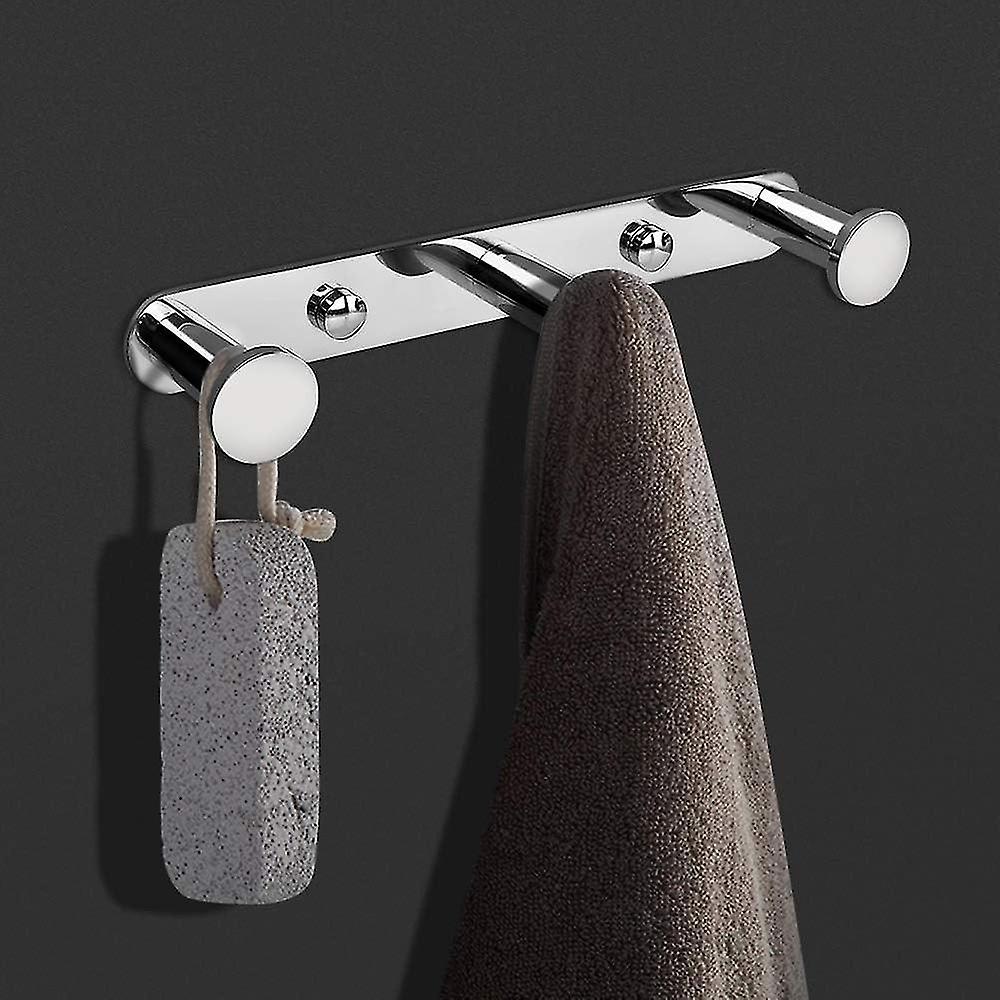 Wall Towel Hook Coat Hooks with Hooks 304 Stainless Steel Wall Mount Towel Rack Hooks for Bathroom a
