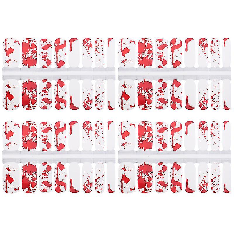 4set Nail Sticker For Halloween Decorations