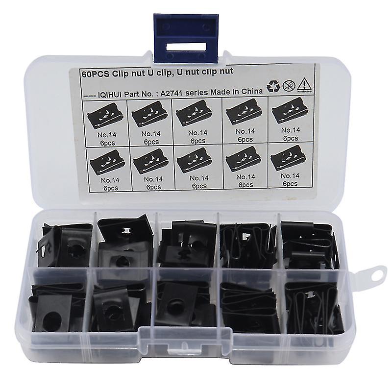 60pcs Motorcycle U Nut