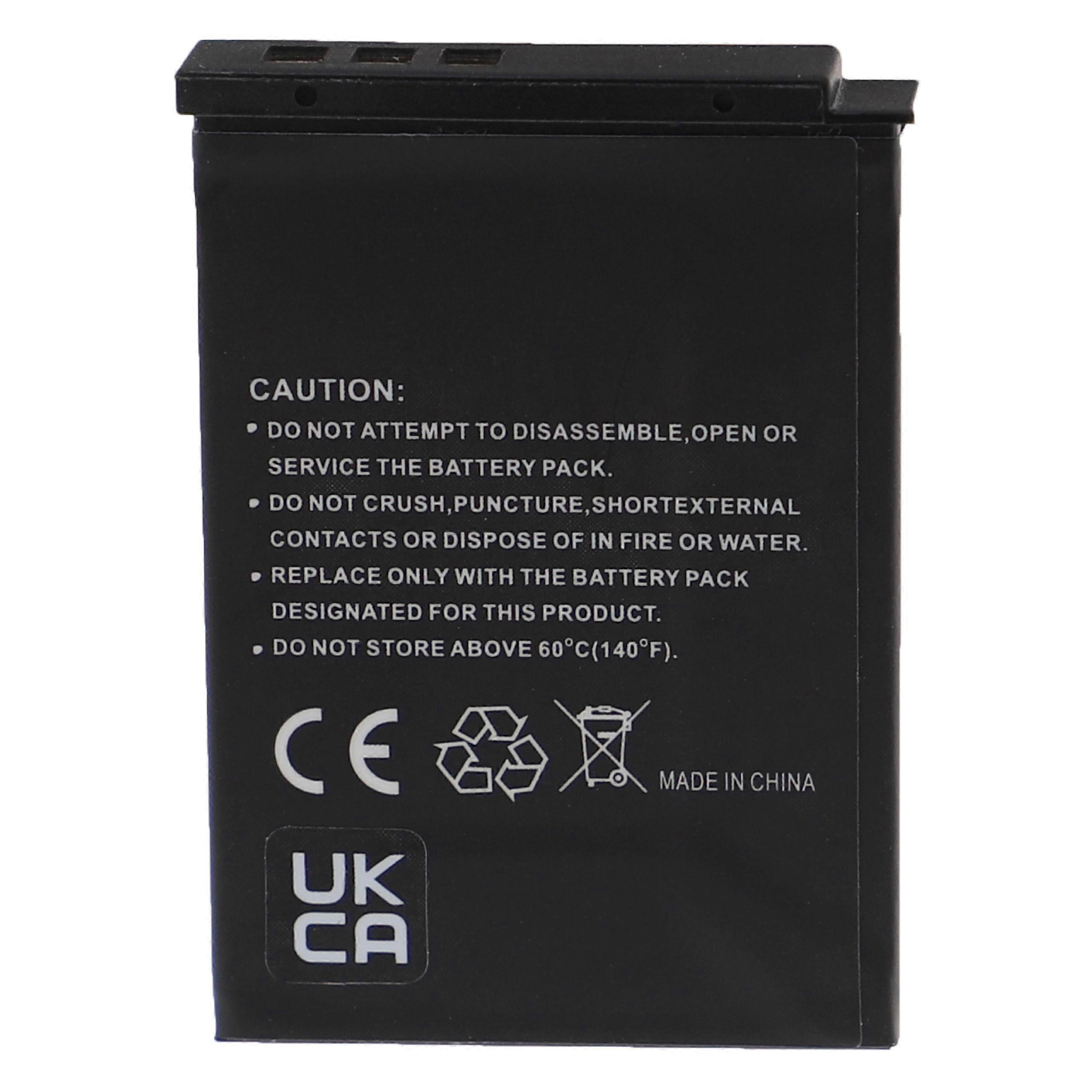 EXTENSILO 2x zamiennik baterii do aparatu Nikon EN-EL12 (1000 mAh, 3,7 V, Li-Ion)