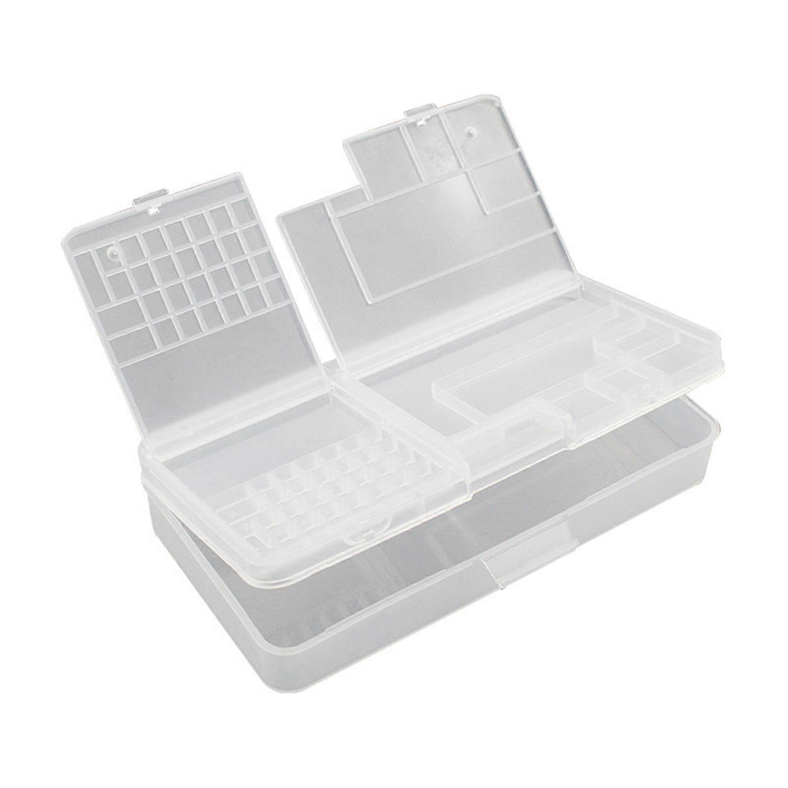 Electronic Components Storage Box Multipurpose Double Layer Rectangular PP Clear Component Containers