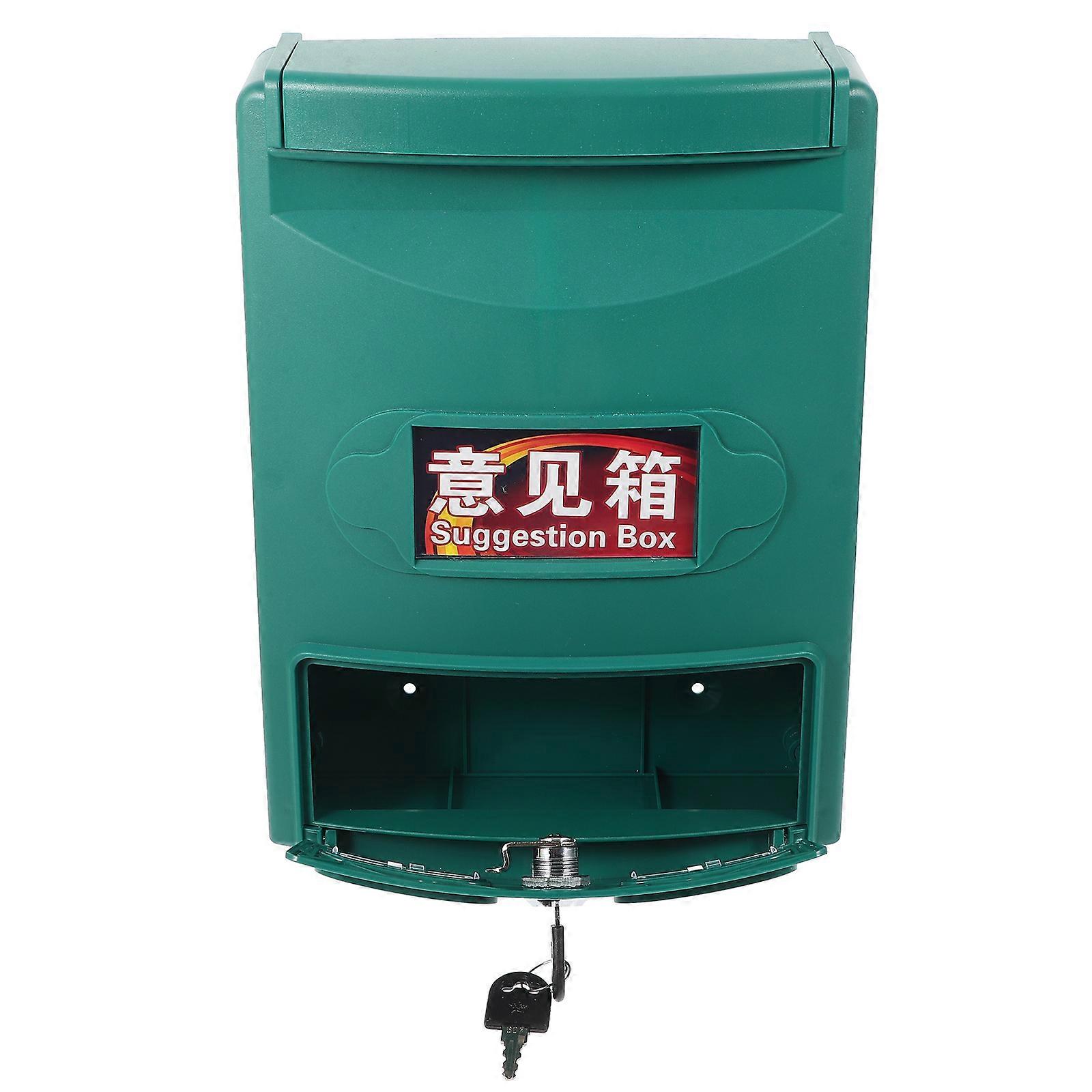 Wall Mount Mailbox Reusable Post Box Locking Letter Box Suggestion Box Collection Box