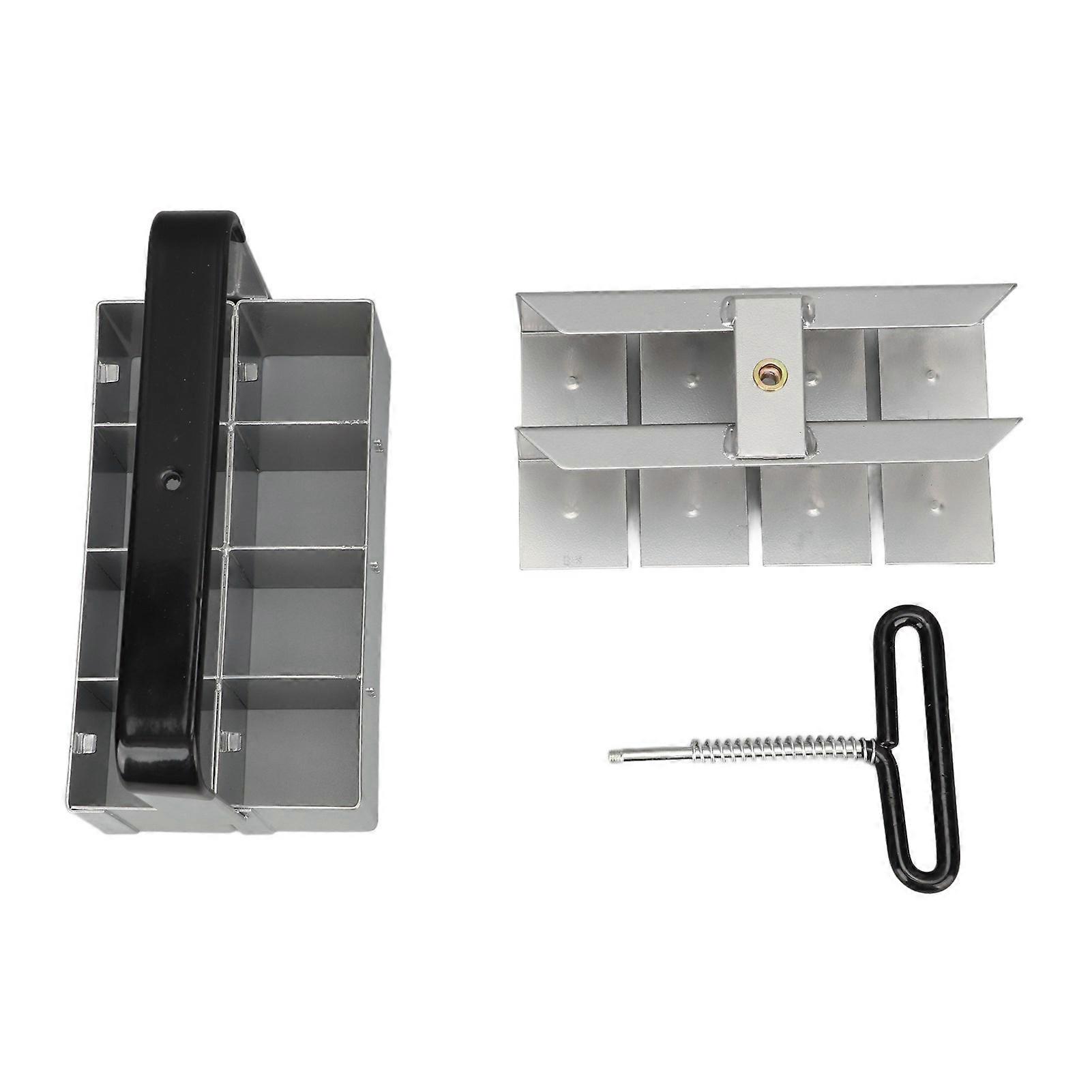 Soil Blocker with Comfortable Handle 8x5cm Galvanized Iron Highly Effcient for Seedings Cuttings