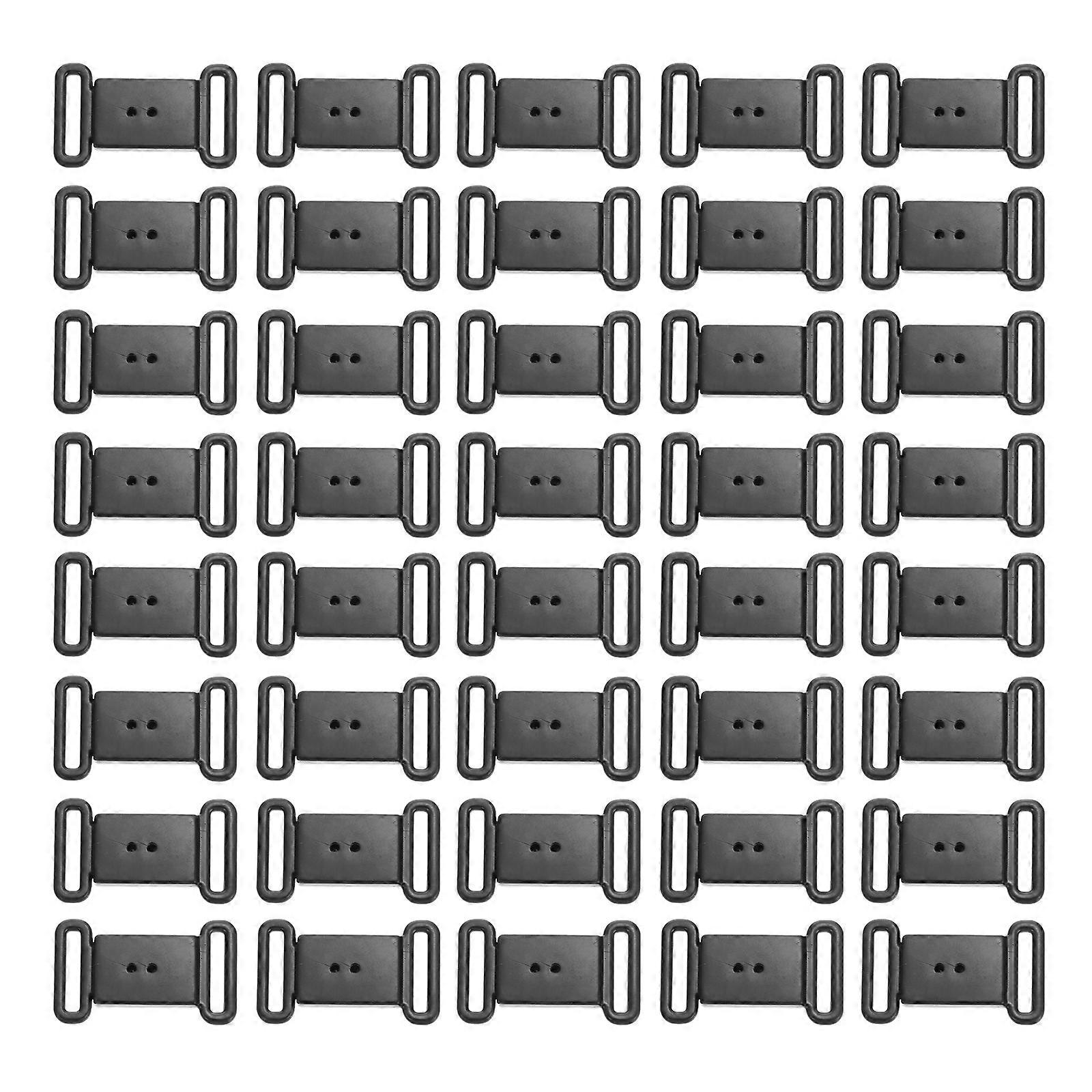 100pcs Plastic Clasp Replacement DIY Breakaway Safety Clasps for Bra Bow Tie