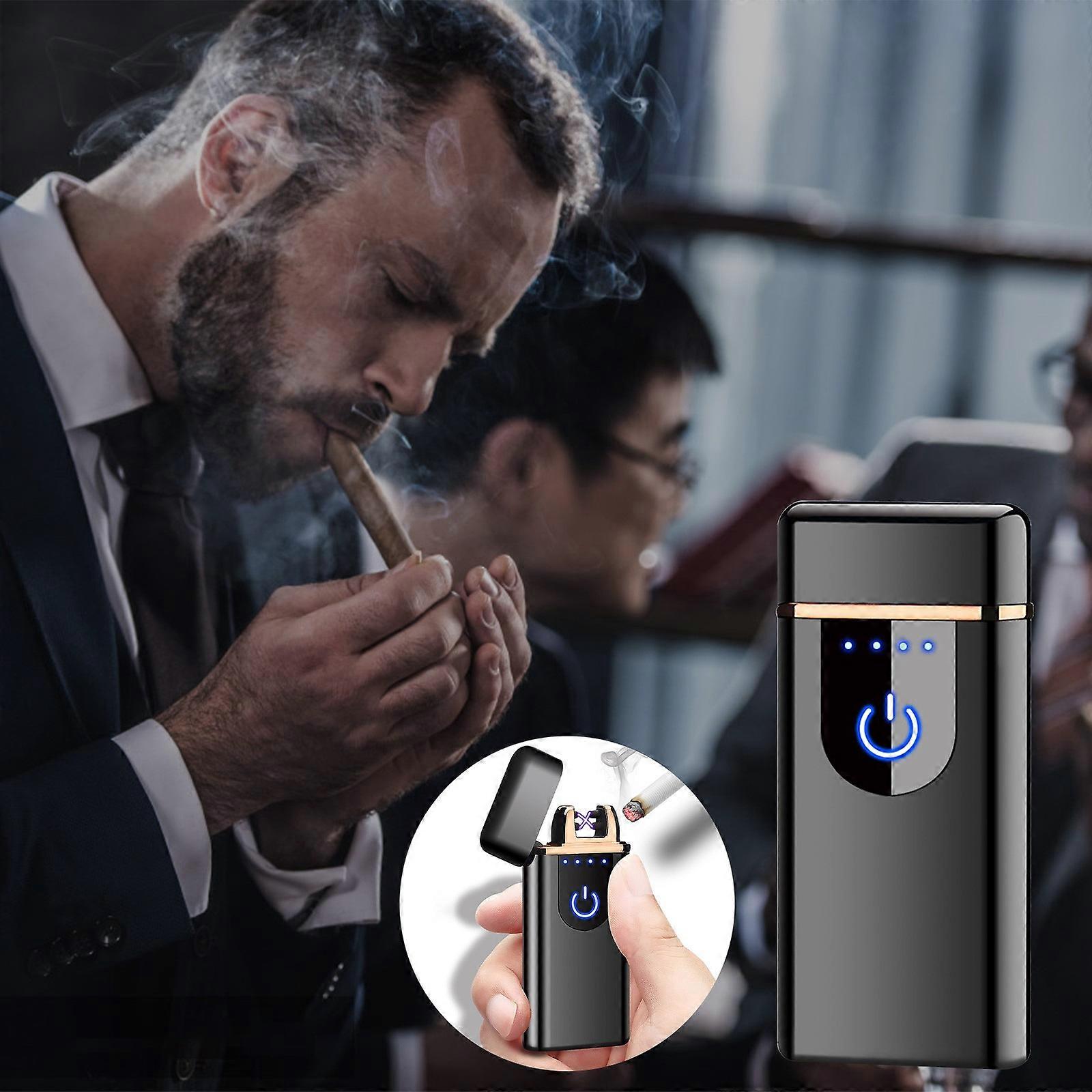 Electric Lighter Cigarettes USB Charging Rechargeable Flameless Lighter Screen Induction