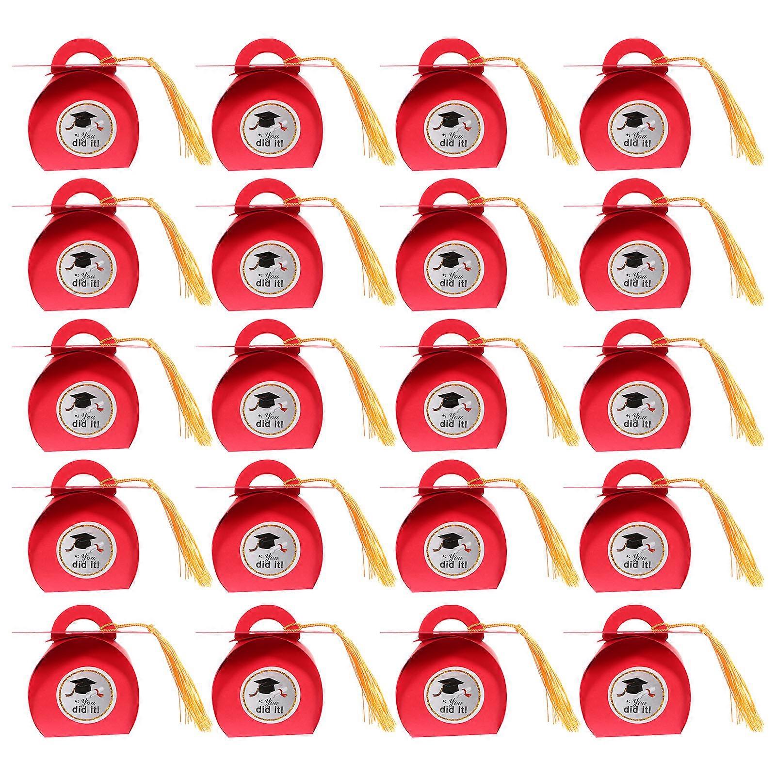 50pcs Senior Year Party Candy Boxes Graduation Gift Paper Candy Storage Boxes