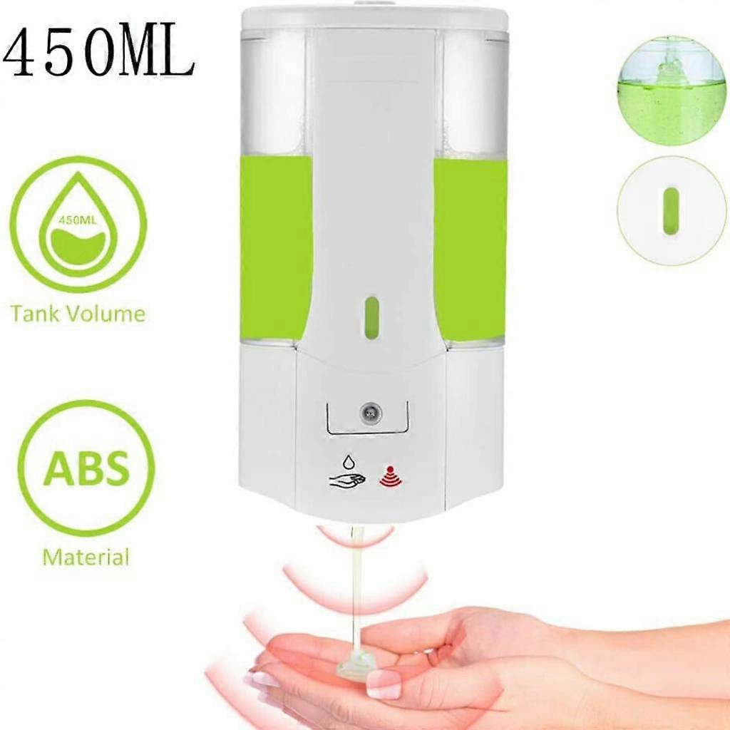 PPIAO 450ML Automatic Sanitizer Dispenser Infrared Sensor Soap Dispenser Wall Mounted