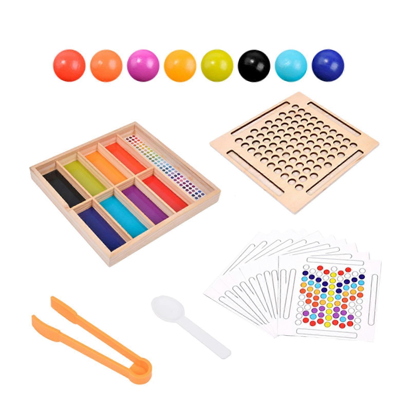 Bead Game Development Early Learning Toy for Preschool Ages 3 4 5 Homeschool