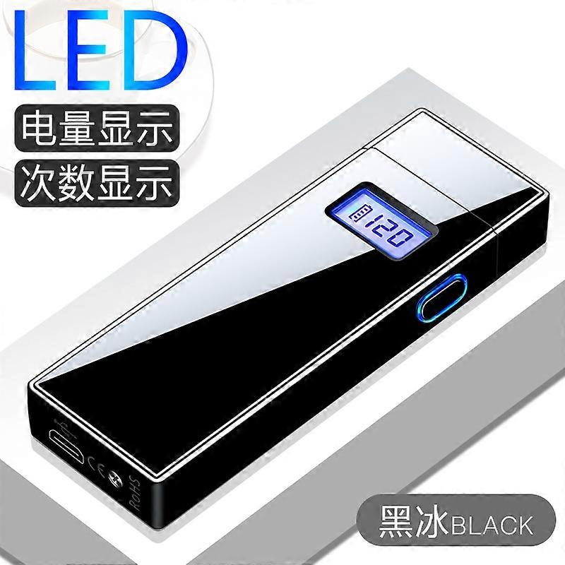 New Cross-Border Digital Display Power Double Arc Lighter Times Display Lcd Screen Double Arc Charging Lighter