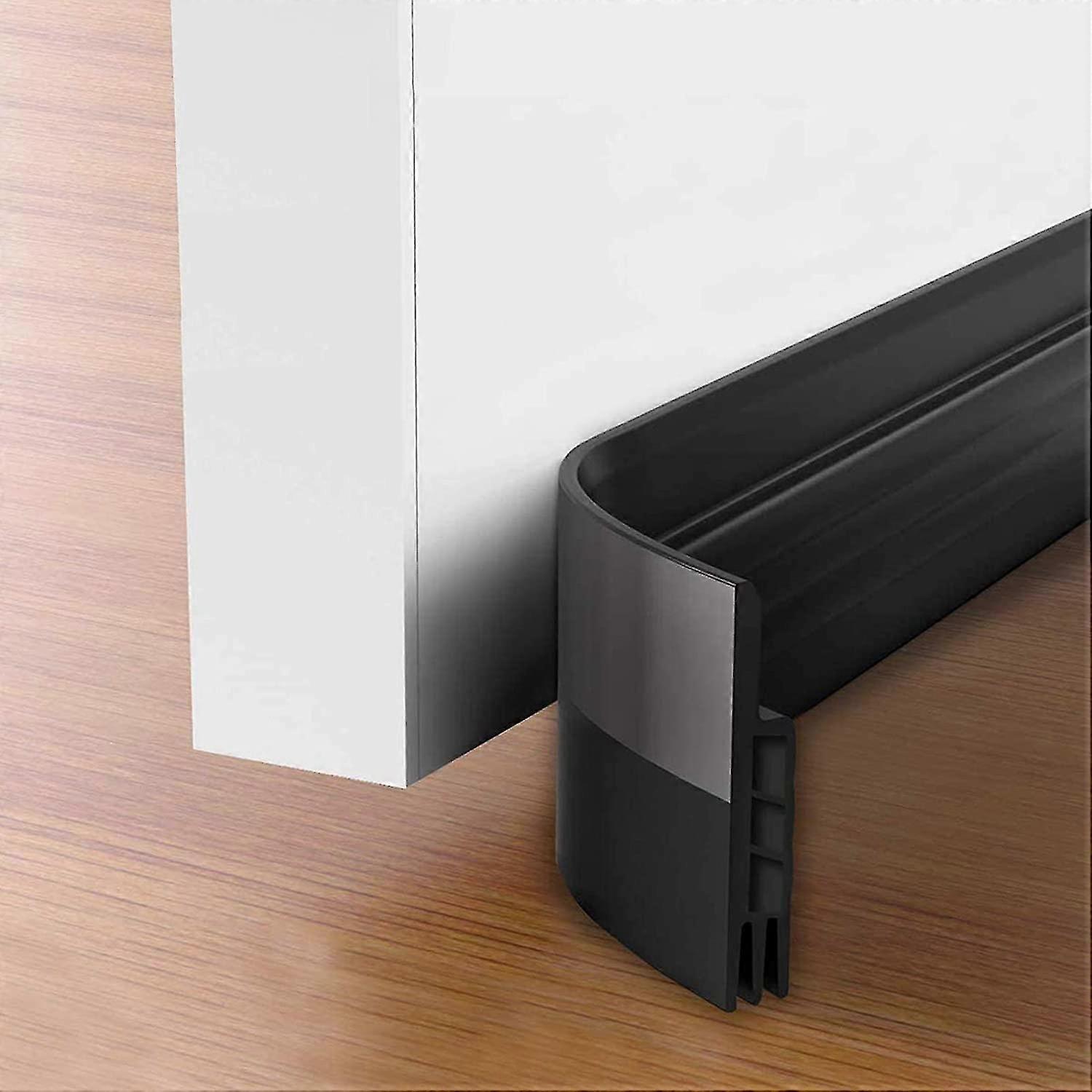 2 Pack Door Draft Stopperdoor Sweep For Exterior Interior Doors,door Bottom Seal Dust And Noise Insulation Weather Stripping Draft Guard Insulator