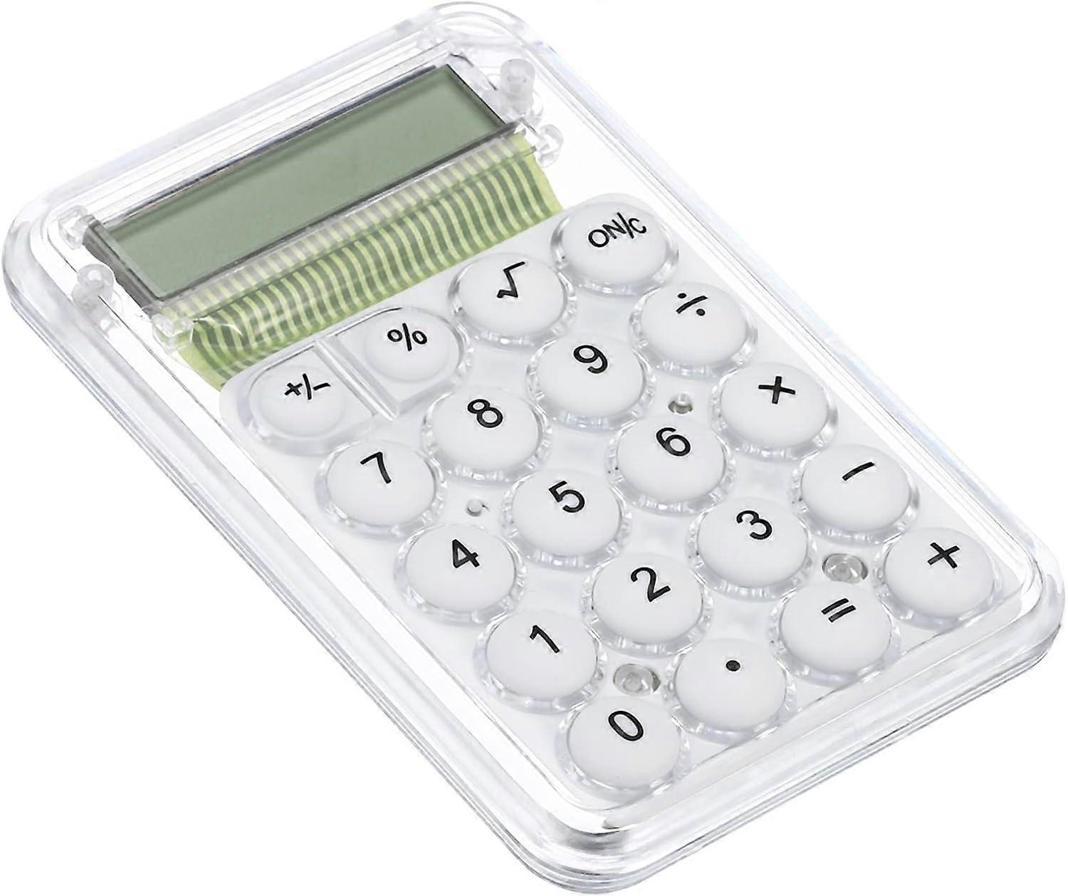 Desktop Calculator, Large 8 Digit LCD Display Mini Pocket Portable Desk Calculator Standard Function for Home Office Style