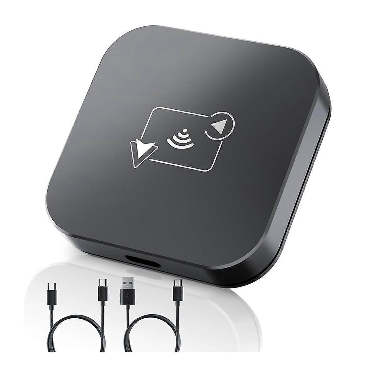 2 in 1 Wireless CarPlay Adapter Android Auto Wired to Wireless Smart Box Adapter for + Android+Car