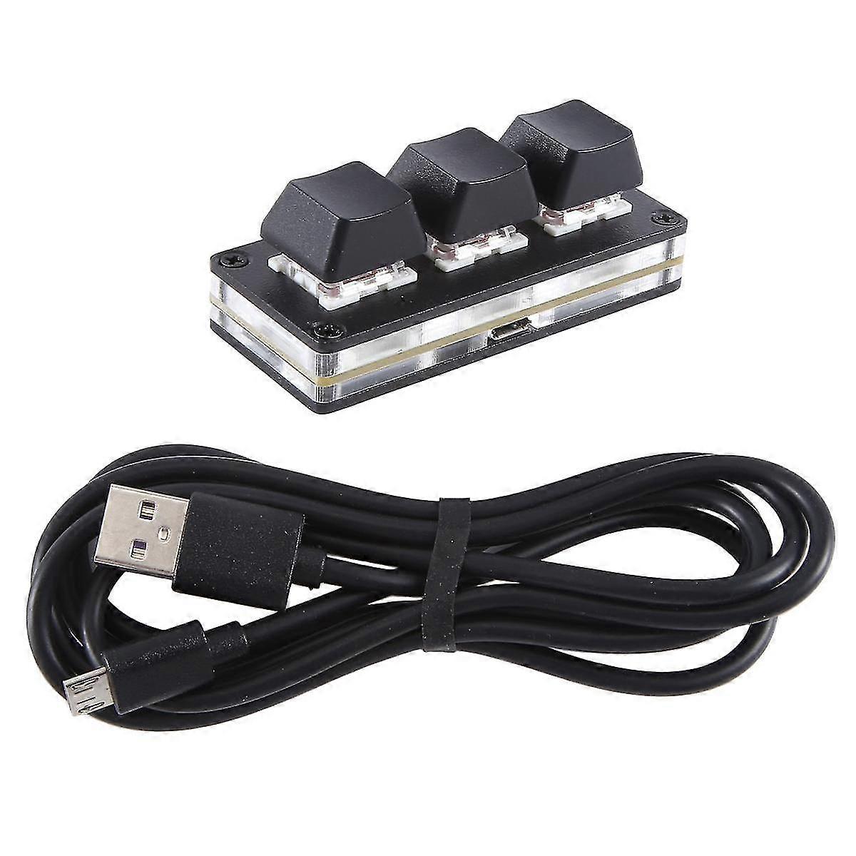 Multimédia Osu Gaming Keypad 3 touches Programmation personnalisée Macro Clavier Copier Coller Clavier mécanique caché