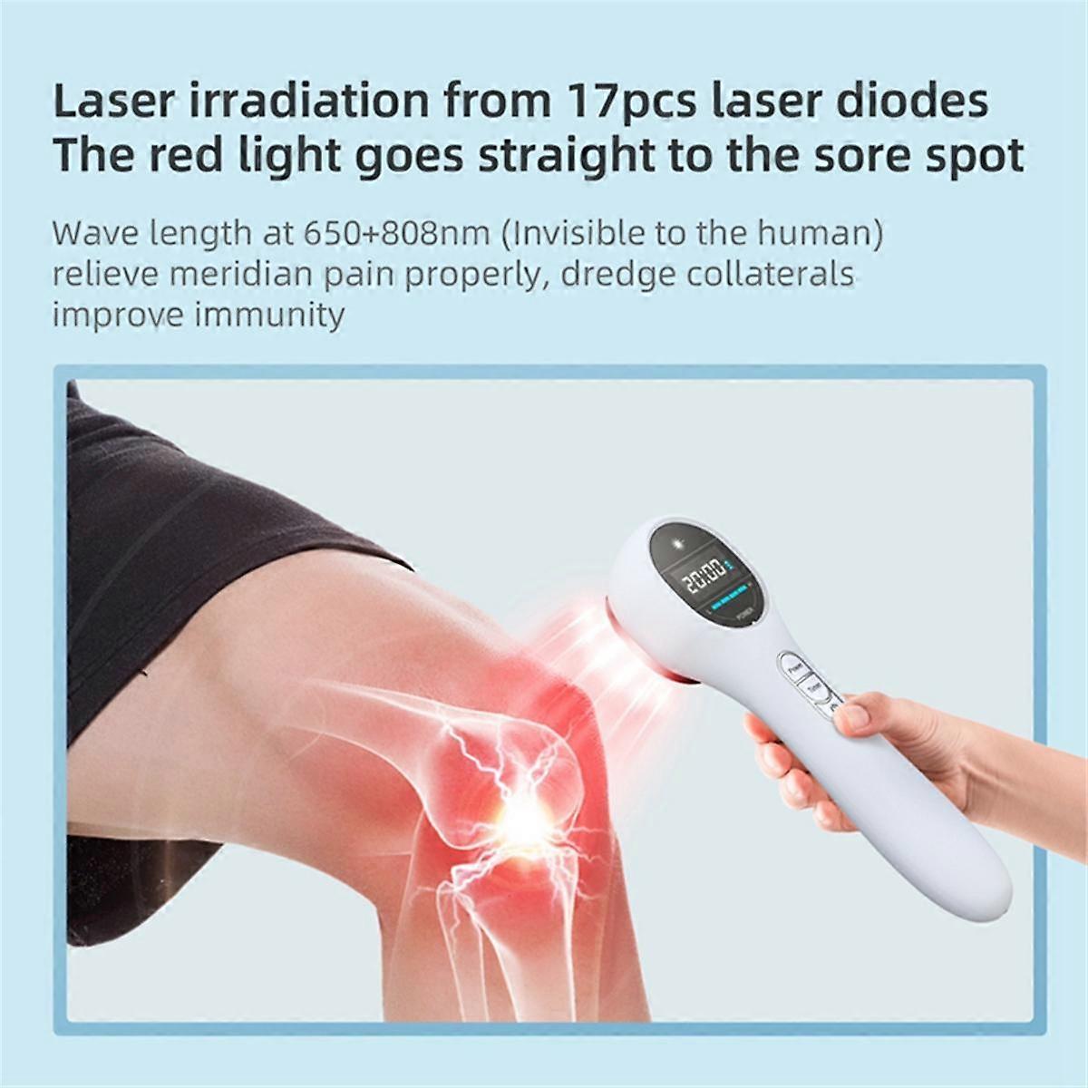 Semiconductor Laser Physiotherapy Instrument Red Light Therapy Apparatus Far Infrared Lamp US Plug